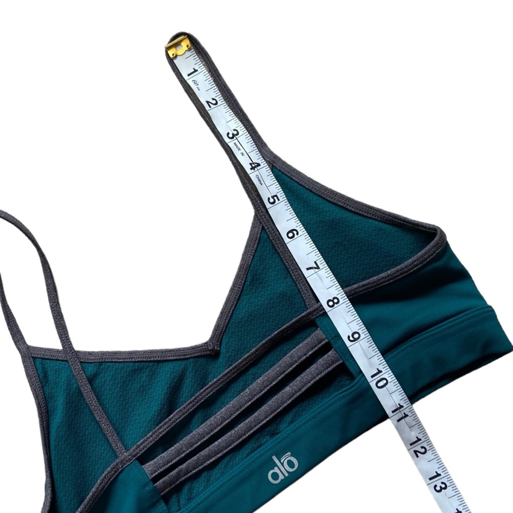 ALO yoga Sports Bra Green Gray XS - Picture 7 of 7